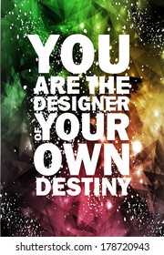 Quote Typographical galaxy Background, vector design.