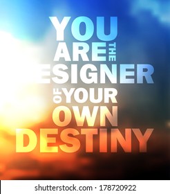 Quote Typographical landscape Background, vector design.