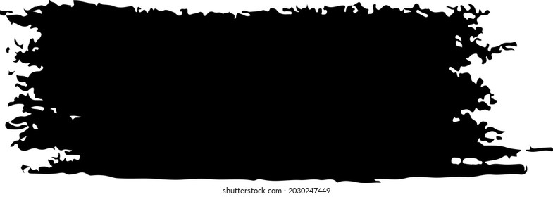 Kostenvoranschlag Vektor abstrakter Grunge Brush handgezeichnet Textur in Schwarz Skizze Einfaches Muster einzeln auf weißem Hintergrund Grange Doodle-Form