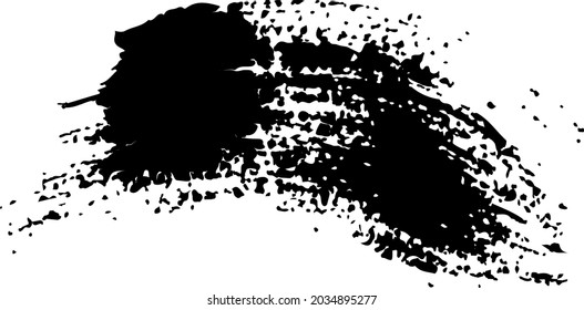 Quote Vector Abstract Grunge Brush Hand Drawn Texture in Black Color Sketch Simple Pattern isolated on White Background Grange Doodle Shape