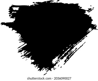 Quote Vector Abstract Grunge Brush Hand Drawn Texture in Black Color Sketch Simple Pattern isolated on White Background Grange Doodle Shape