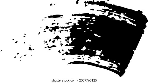 Quote Vector Abstract Grunge Brush Hand Drawn Texture in Black Color Sketch Simple Pattern isolated on White Background Grange Doodle Shape