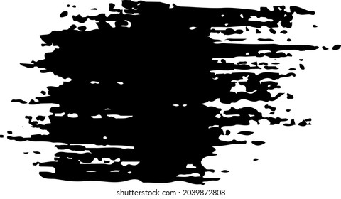 Quote Vector Abstract Grunge Brush Hand Drawn Texture in Black Color Sketch Simple Pattern isolated on White Background Grange Doodle Shape