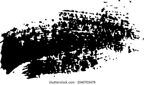 Quote Vector Abstract Grunge Brush Hand Drawn Texture in Black Color Sketch Simple Pattern isolated on White Background Grange Doodle Shape