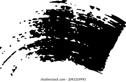 Quote Vector Abstract Grunge Brush Hand Drawn Texture in Black Color Sketch Simple Pattern isolated on White Background Grange Doodle Shape