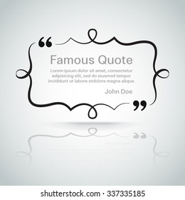 Quote Vector Border Stock Vector (Royalty Free) 337335185 | Shutterstock