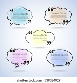 quote vector border set