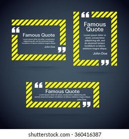 quote vector border set