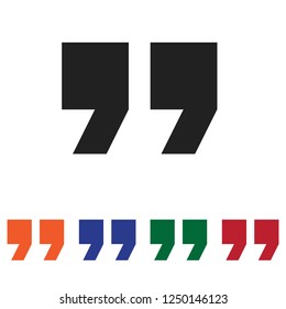 Quote vector icon
