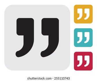 Quote vector icon
