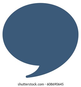 Quote vector icon. Flat blue symbol. Pictogram is isolated on a white background. Designed for web and software interfaces.