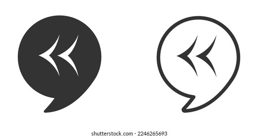 Quote vector icons collection. Stock vector