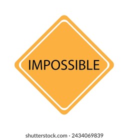 Quote yellow road sing with opposite word on cloudy background