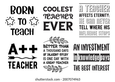 3,084 Inspirational Quote Teacher Stock Vectors, Images & Vector Art ...