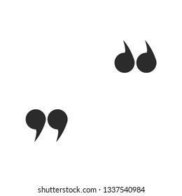 Quotes abstract background for dialogue. Blockquote chat vector.