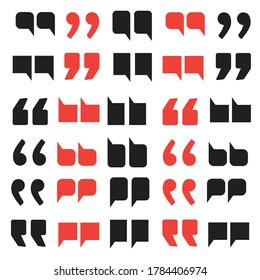 Quotes abstract background for dialogue. Blockquote chat vector