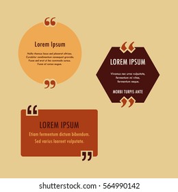 Quotes in brown coffee colors