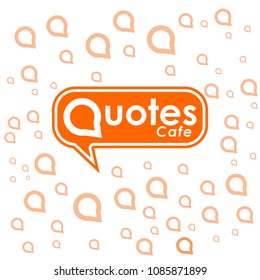 Quotes Cafe Logo Concept