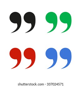 quotes - color vector icon