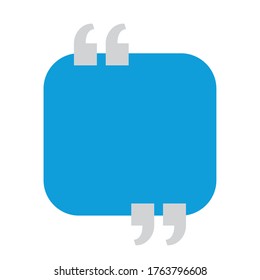 Quotes with communication frame design, Message discussion conversation and chatting theme Vector illustration