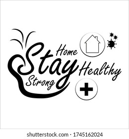 Quotes for Corona Virus with black and white base color