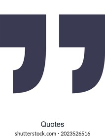 Quotes or Editing Tools Icon Concept