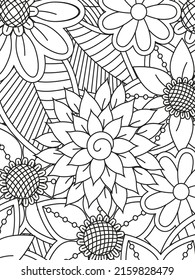 Quotes Enjoy every moment. Black and white lettering illustration. Coloring book. T-skirt, poster, banner, motivation.