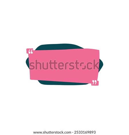 Quotes frame. Quote remark, mention quotations frame and callout text template. Talk remark quotation frames, citation memo or dialog box bubble. Isolated vector symbols icon on white background