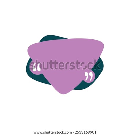 Quotes frame. Quote remark, mention quotations frame and callout text template. Talk remark quotation frames, citation memo or dialog box bubble. Isolated vector symbols icon on white background