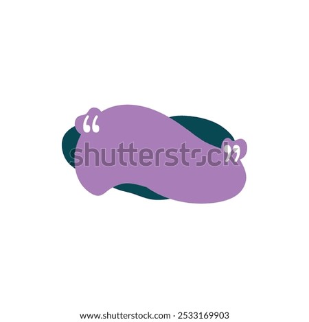 Quotes frame. Quote remark, mention quotations frame and callout text template. Talk remark quotation frames, citation memo or dialog box bubble. Isolated vector symbols icon on white background