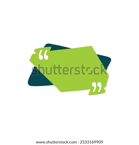 Quotes frame. Quote remark, mention quotations frame and callout text template. Talk remark quotation frames, citation memo or dialog box bubble. Isolated vector symbols icon on white background