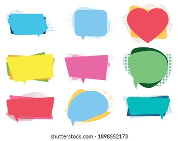 Quotes frames. Quote remark, mention quote frame, and callout text template. Discussion, quote, memo, or dialog popup. Set Isolated Vector Symbols Stock Vector Illustration Isolated White Background