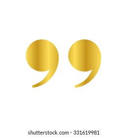 quotes -  gold vector icon