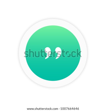 Quotes icon sign symbol vector illustration  icon.