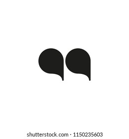 Quotes icon. Simple vector illustration.