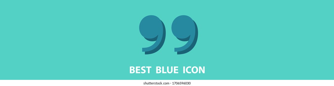 quotes icon stock vector illustration flat design