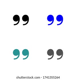 quotes icon stock vector illustration flat design