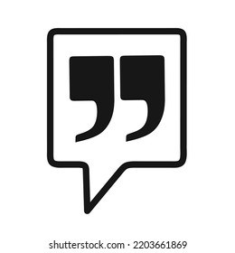 quotes icon with trendy design