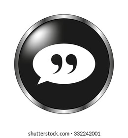 quotes icon - vector button