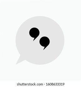 
Quotes Icon - Vector, Flat Sign & Trendy Symbol. 