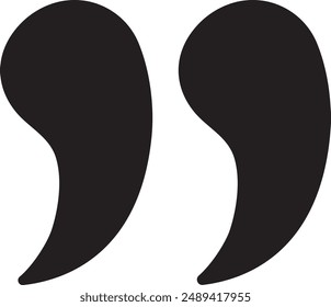 Quotes Icon Vector Illustration Simple