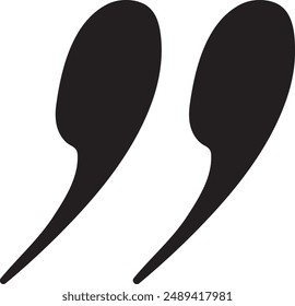 Quotes Icon Vector Illustration Simple