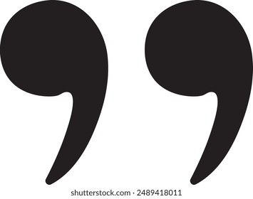 Quotes Icon Vector Illustration Simple