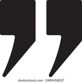 Quotes Icon Vector Illustration Simple