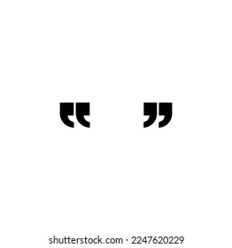 quotes icon,isolated on white background vector