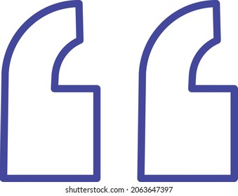 Quotes Isolated Vector icon which can easily modify or edit

