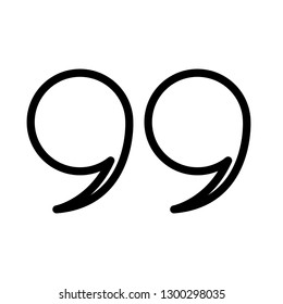 quotes line icon