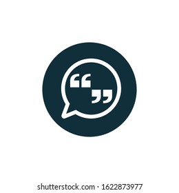 quotes mark icon vector design element