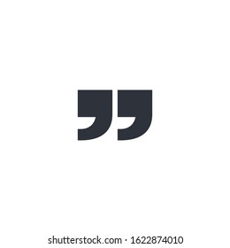 quotes mark icon vector design element