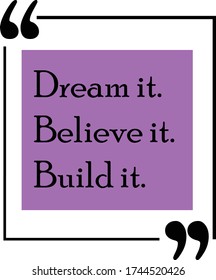 Quotes Motivational simple clip art vector illustration